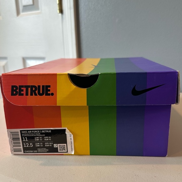 Nike Air Force 1 Low Be True in White/Multi-Color - Picture 14 of 14